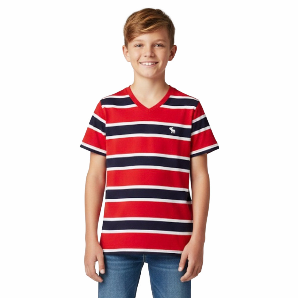 ABERCROMBIE Kids Striped Tee, Youth Large, Preloved